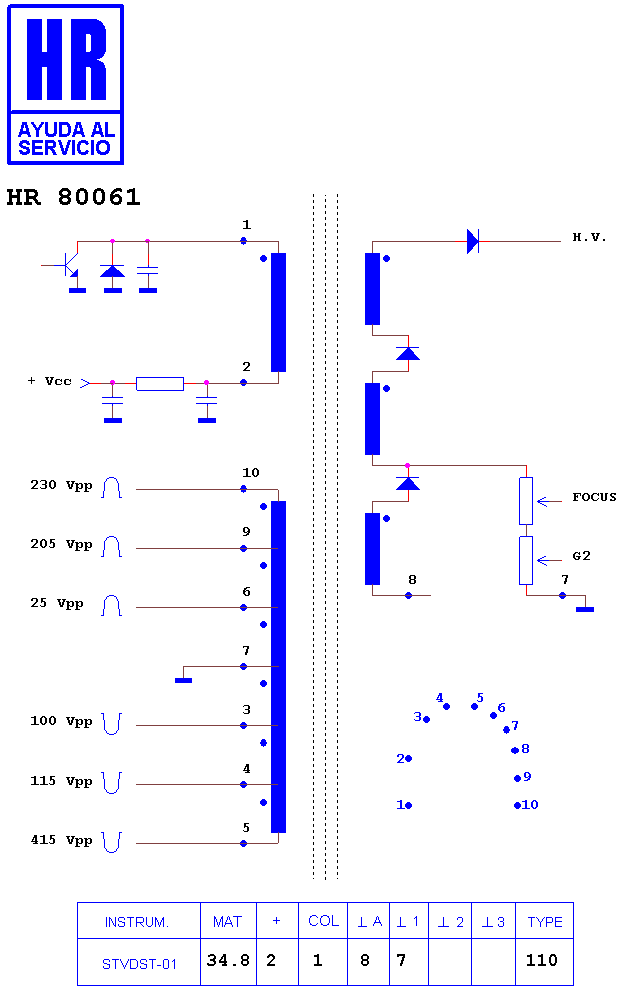 Schematic diagram for HR 80061