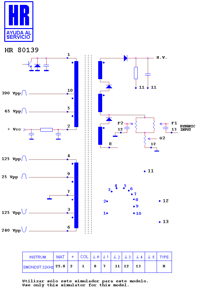 Schematic diagram for HR 80139