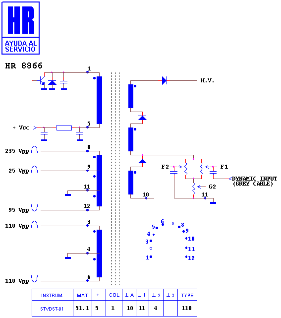 Schematic diagram for HR 8866
