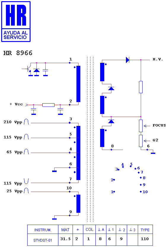 Schematic diagram for HR 8966