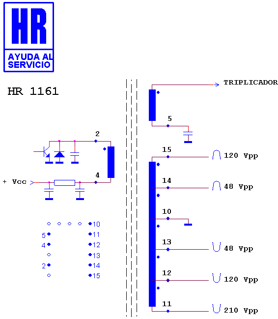 Schematic diagram for HR 1161