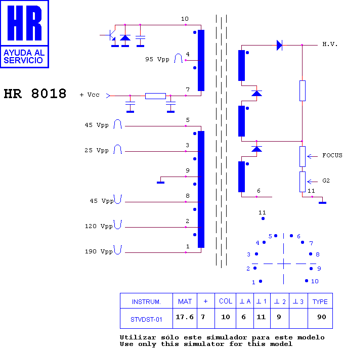 Schematic diagram for HR 8018