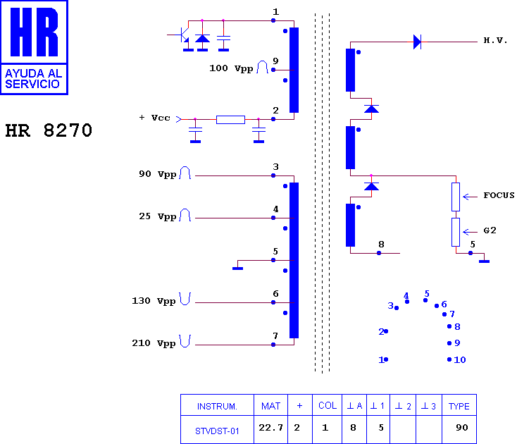 Schematic diagram for HR 8270