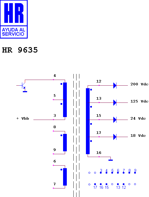 Schematic diagram for HR 9635