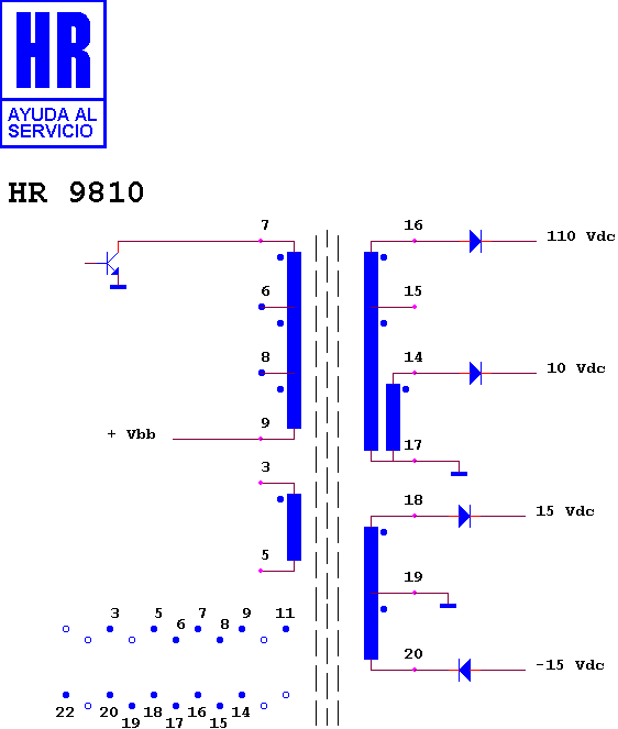 Schematic diagram for HR 9810