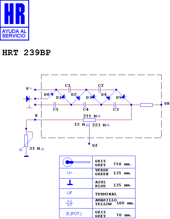 Schematic diagram for HRT 239 BP