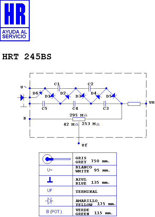 Schematic diagram for HRT 245 BS